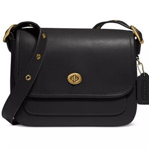 Coach Black Crossbody Bag with Gold Hardware